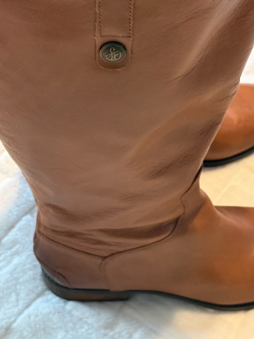 Sam Edelman Penny Leather Knee High Riding Boots Brown Women’s size 11 -EUC